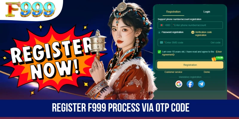 Register F999 process via OTP code