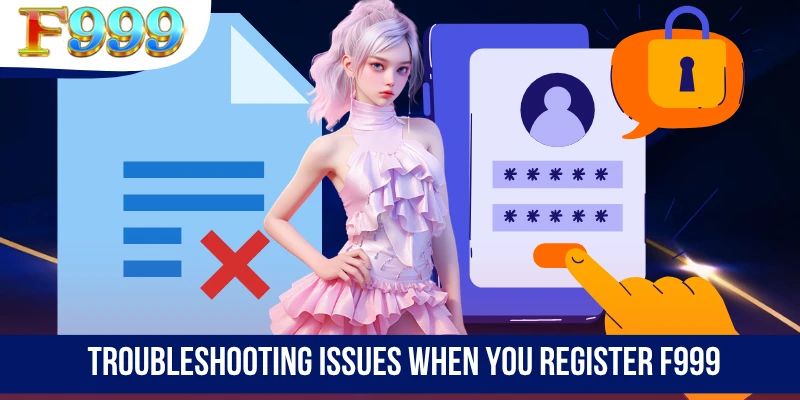 Troubleshooting issues when you register F999